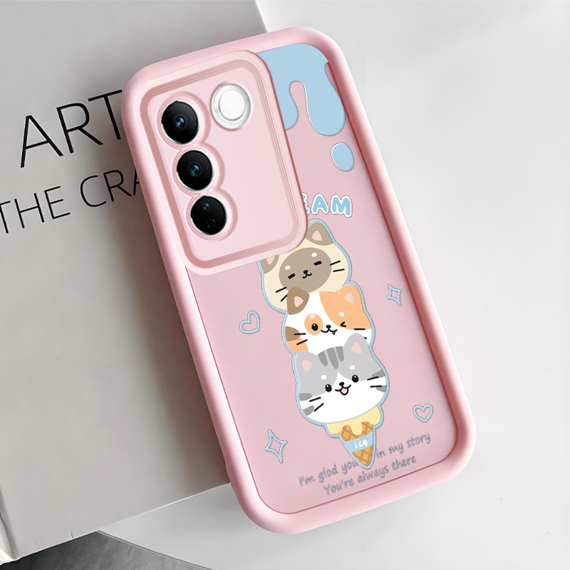 เคสสำหรับ VIVO V27 5G VIVO V27 Pro 5G เคสแมว