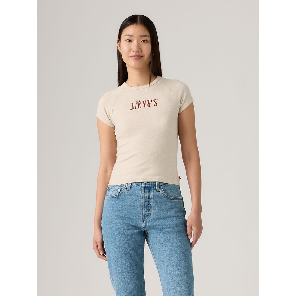 เสื้อยืดผู้หญิง Levi's® Women's Graphic Riley Raglan Tee