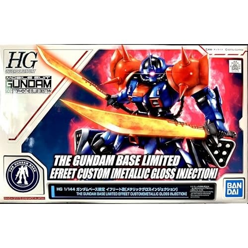 BANDAI HG 1/144 Gundam Base Limited Efreet Kai Metallic Gloss ฉีดมือถือสูท Side Story THE BLUE DESTI