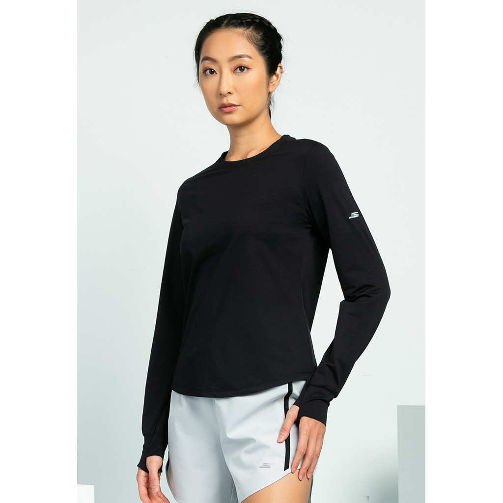 Skechers สเก็ตเชอร์ส เสื้อยืดแขนยาวผู้หญิง Women Running Performance Long Sleeve Tee - SP325W291-0018