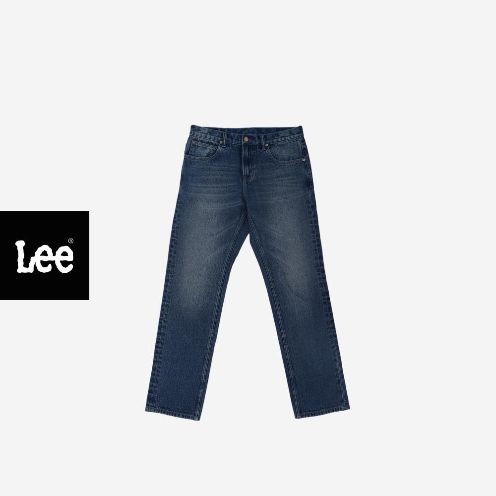 LEE กางเกงยีนส์ผู้ชาย คอลเลคชั่น Lee Sort เอวกลาง ทรงตรง รุ่น LE S525MKNON03  สียีนส์กลาง