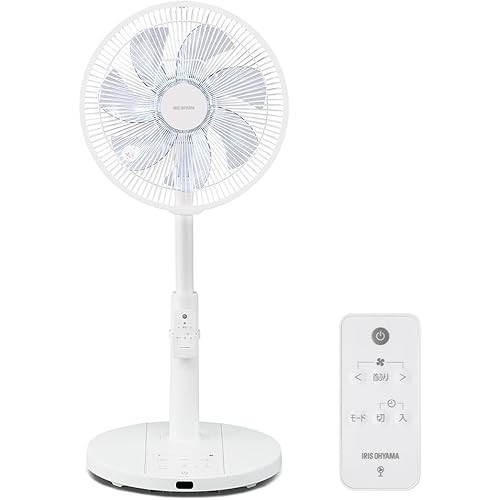 IRIS OHYAMA IRIS OHYAMA พัดลม DC มอเตอร์ห้องนั่งเล่นรีโมทคอนโทรลเต็มรูปแบบประเภท AZ-LFD-307L-W