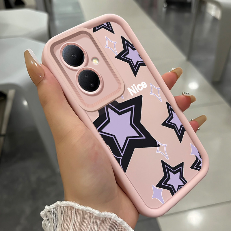 เคสสำหรับ VIVO Y78 5G Y78+ 5G V29 Lite 5G เคสโทรศัพท์ดาวนําคักดีสามสีซิลิโคนกันกระแทก