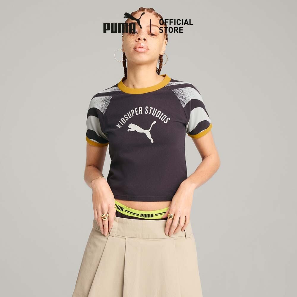 PUMA PRIME/SELECT - เสื้อผู้หญิง PUMA x KIDSUPER สีเทา - 63166878