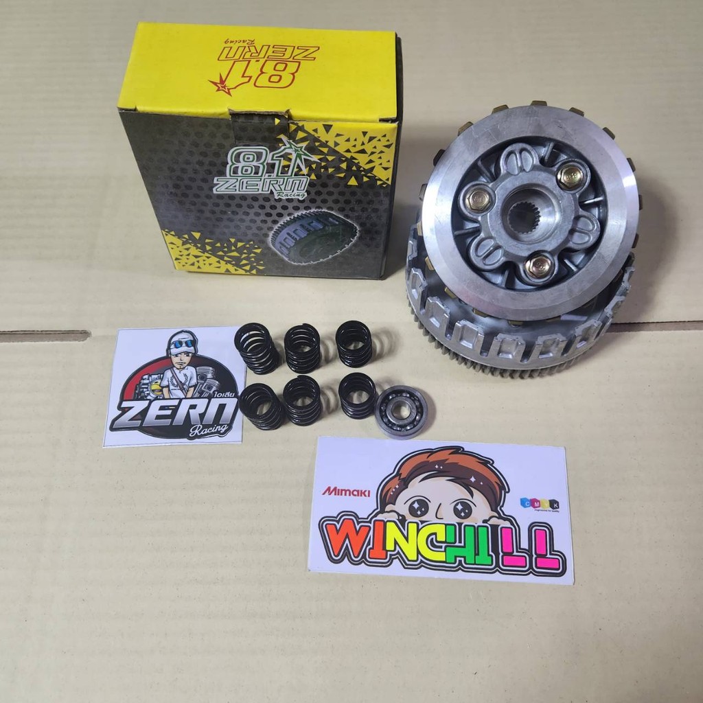 WAVE125ตรงรุ่น ชุดครัช แต่ง WAVE125R / WAVE125S / WAVE125ไฟเลี้ยวบังลม + สปริงแต่งสีดำ ประกอบมาเรียบร้อยพร้อมใส่