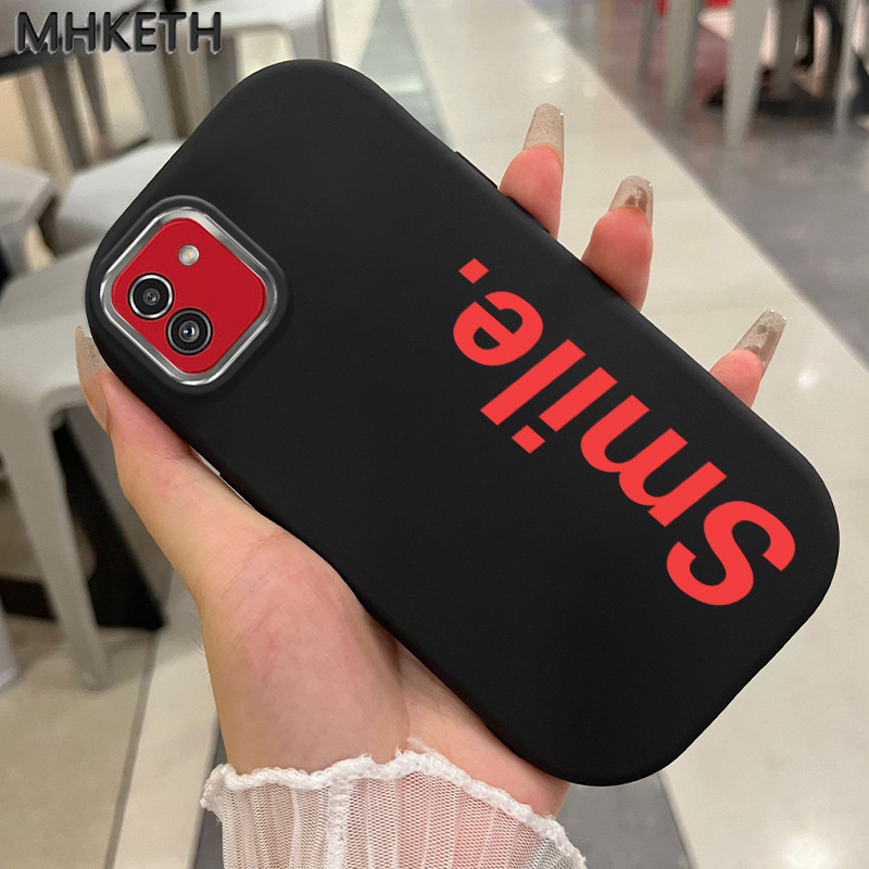 MHKETH เคสสำหรับ Samsung A03 เคสโทรศัพท์ซิลิโคนกันกระแทกระดับไฮเอนด์เรียบง่ายและมีสไตล์
