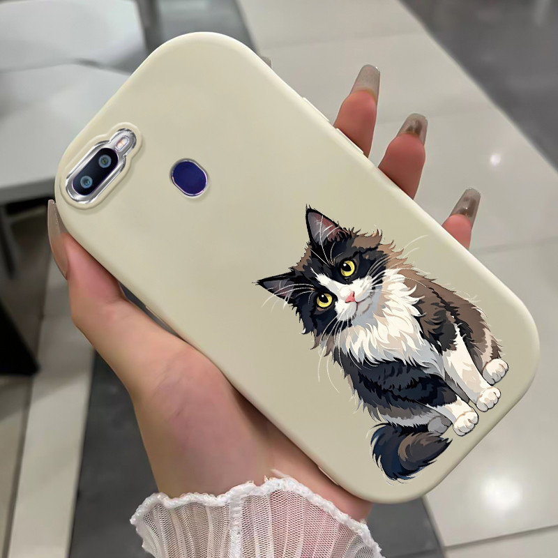 เคสสำหรับ OPPO F9 Pro A7X A9 2019 A9X Realme 2 Pro Realme U1 เคสโทรศัพท์แมวกันกระแทก