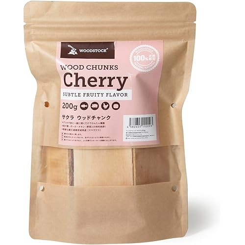 WOODSTOCK Smoked Chips Wood Chunk Cherry Barbecue 200g