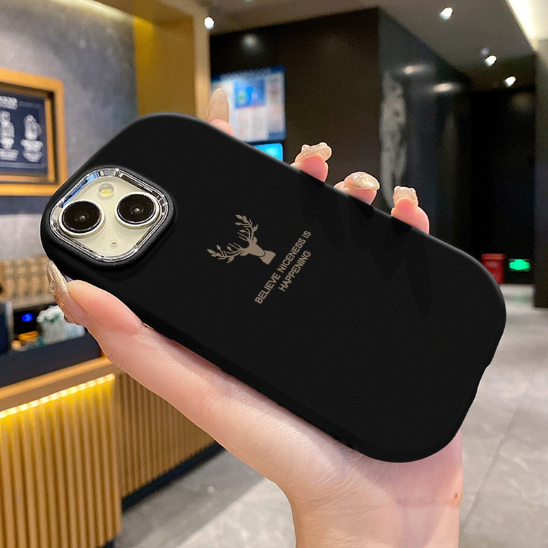 MHKETH เคสสำหรับ Xiaomi Redmi A3 A3X POCO C61 เคสการออกแบบหัวกวางขั้นสูงเคสโทรศัพท์ง่าย - รูปที่ 5