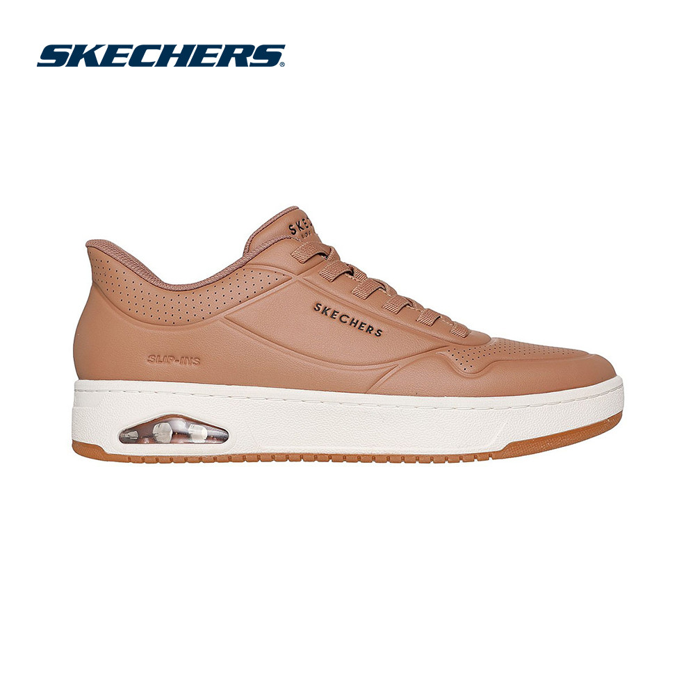 Skechers สเก็ตเชอร์ส รองเท้าผู้ชาย Men Slip-ins Street Uno CTL Laying Low Shoes - 183156-TAN Air-Cooled Memory Foam
