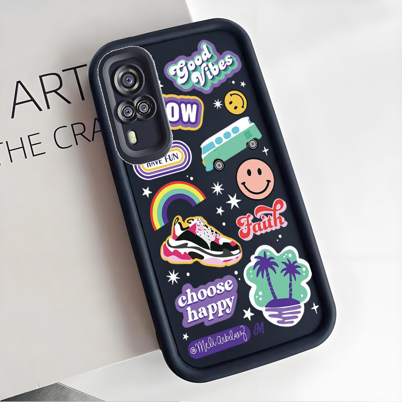 เคสสำหรับ VIVO Y51 2020 Y51A 2020 Y31 2020 Y53s Y33 เคสโทรศัพท์ยิ้ม
