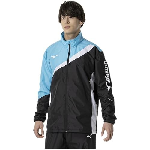 Mizuno Tennis Wear Windbreaker Jacket Water Repellent Standard Silhouette Mesh Lining 62Mea503 Black