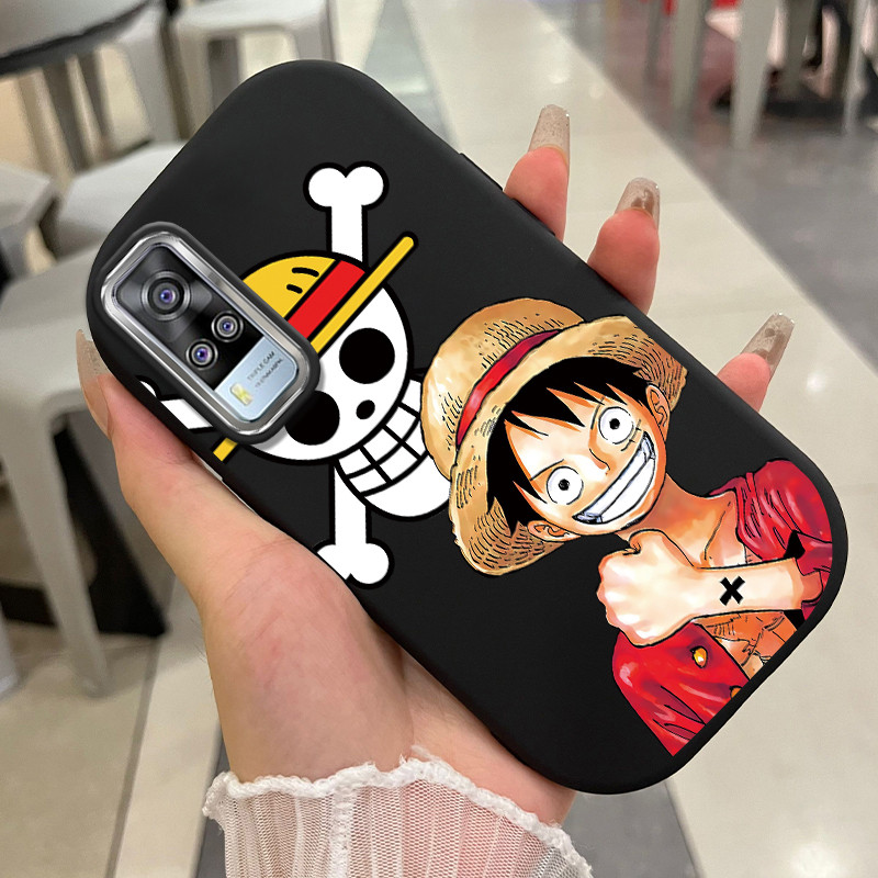 เคสสำหรับ VIVO Y51 2020 Y31 2020 Y51A 2020 Y53s Y33 เคสโทรศัพท์ตัวเอกอนิเมะกันกระแทกกลมและอ้วน