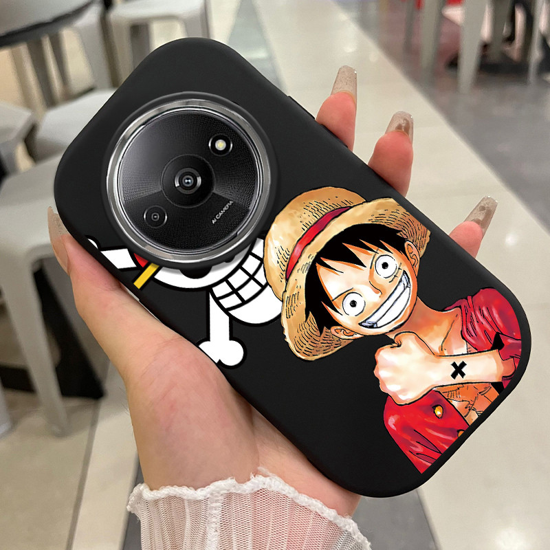 เคสสำหรับ Xiaomi Redmi A3 A3X POCO C61 เคสโทรศัพท์ตัวเอกอนิเมะกันกระแทกกลมและอ้วน