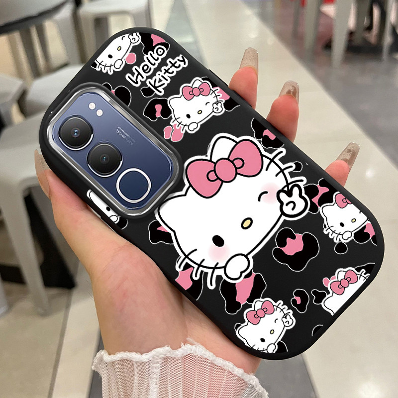 เคสสำหรับ VIVO Y19s Y29 5G เคสโทรศัพท์แมวกันกระแทกกลมและอ้วน