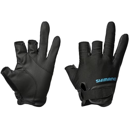 SHIMANO 01 Basic Glove 3 Cut GL-008Y สีดํา 2XL
