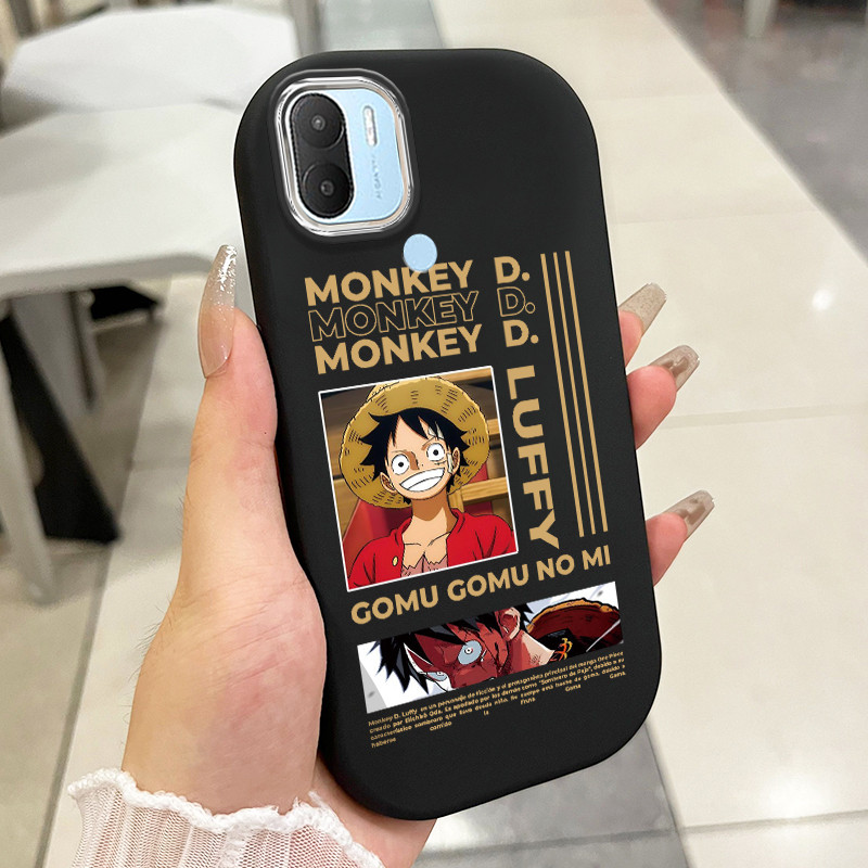 เคสสำหรับ Xiaomi Redmi A1+ A2+ A1 Plus A2 Plus เคสโทรศัพท์ตัวเอกอนิเมะกันกระแทกกลมและอ้วน