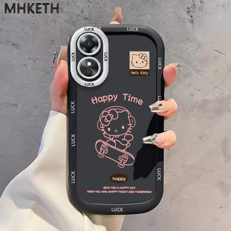 MHKETH เคสสำหรับ OPPO A17 A17K เคสโทรศัพท์ซิลิโคนออกแบบเองใหม่ - รูปที่ 2