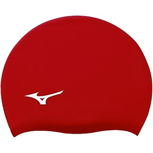 Mizuno Swim Swim Swim Swim Swimming Fitness Cap Silicone Unisex N2Jwb050 62:สีแดง Size:F
