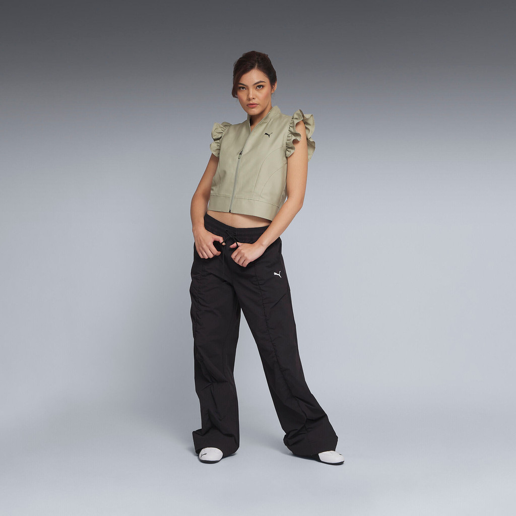 PUMA Prime/Select กางเกงพาราชูทแต่งจีบ DARE TO สำหรับผู้หญิง สีดำ - 63381201 — صورة 2