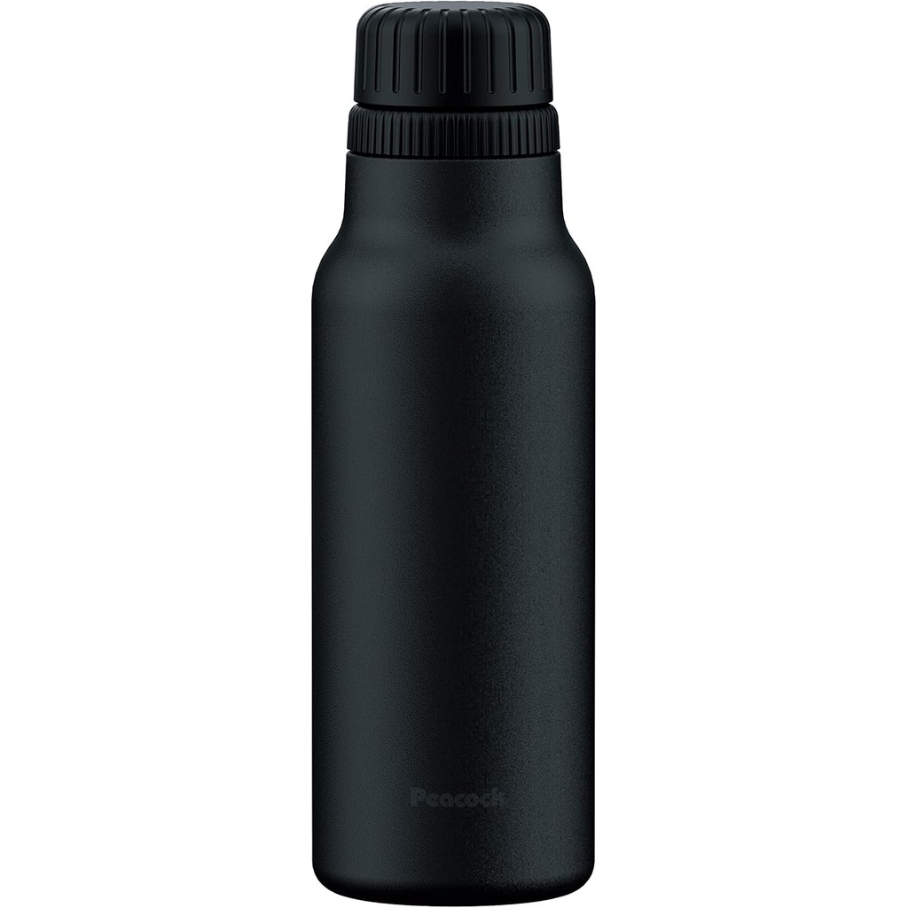 The-peacock AJH-60 B Peacock Water Bottle, For Carbonated Beverages, 20.3 fl oz (600 ml), Cold Insul