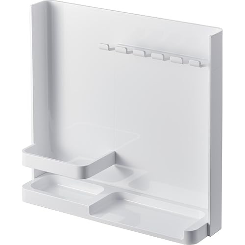 Yamazaki Blindfold แปรงสีฟัน Tube Stand สีขาวประมาณ W22.2 X D6 H21.2Cm ยาสีฟันผู้ถือทาวเวอร์ ที่เก็บ