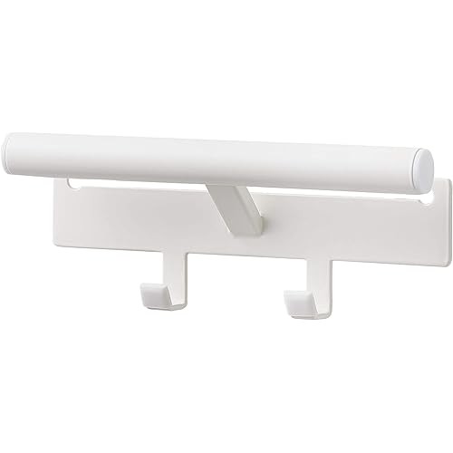 Yamazaki Color Box Side School Bag & Backpack Hanger สีขาวประมาณ W26Xd6.5Xh10.5Cm ที่เก็บอุปกรณ์เสริ