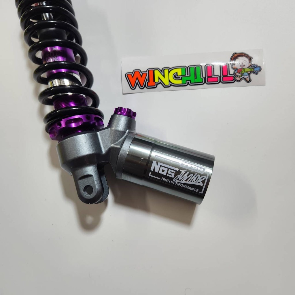 โช้คหลังหัวกลับ ZERN G-SERIES สปริงดำแกนม่วง GIORNO / MIO / FILANO / FILANO GRAND / CLICKi โช้คแก๊สกึ่งน้ำมัน ตัวปรัSAJA - รูปที่ 2