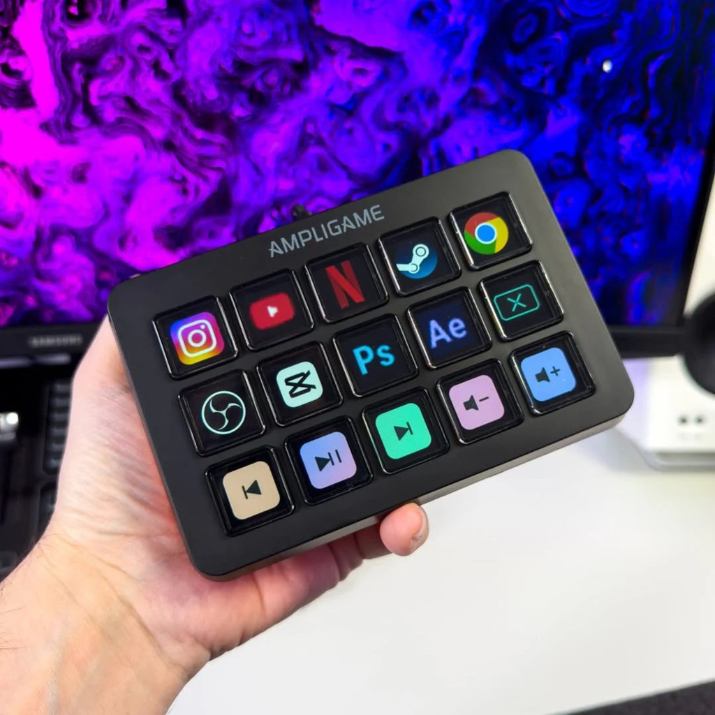 อุปกรณ์ควบคุมสตรีม FIFINE D6 STREAM CONTROLLER สีดำ_5
