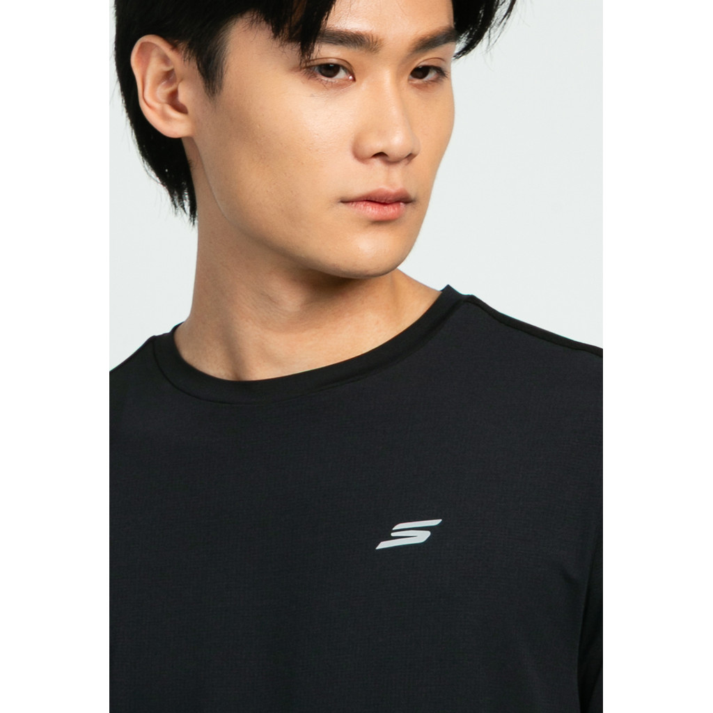 Skechers สเก็ตเชอร์ส เสื้อยืดแขนสั้นผู้ชาย Men Running Performance Short Sleeve Tee - SP325M273-0018 — صورة 3