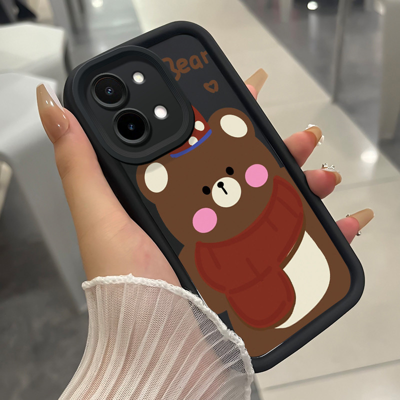 เคสสำหรับ VIVO Y28 2024 เคสโทรศัพท์หมีกันกระแทก