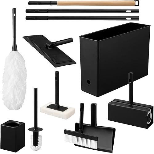 IRIS OHYAMA Iris Oyama ชุด 9 ชิ้นสําหรับทําความสะอาดบ้านที่สามารถติดและถอดมีปุ่มจับได้...
