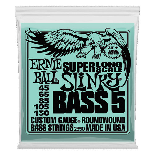 ERNIE BALL ERNIE BALL 2850 สายเบสสเกลยาว 5 45-130 5-STRING SUPER SLINKY
