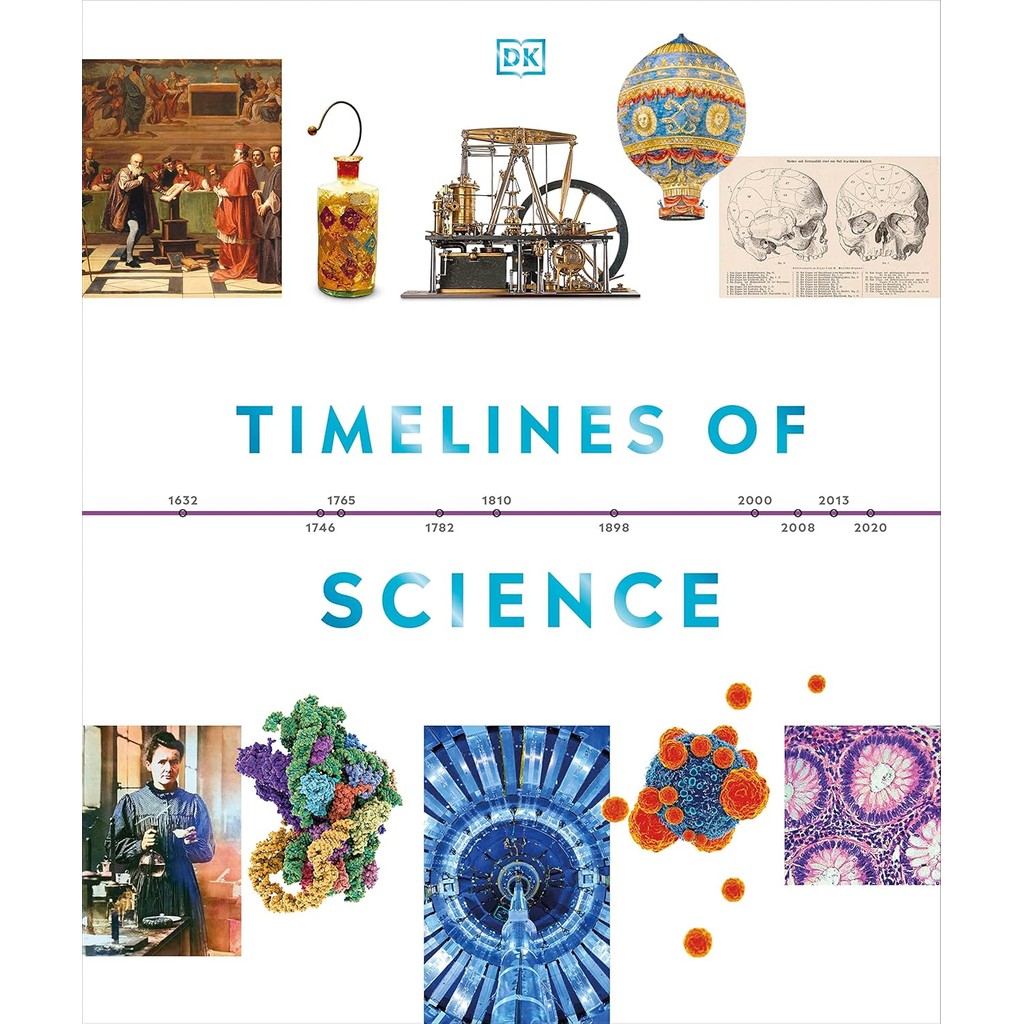 หนังสืออังกฤษใหม่ TIMELINES OF SCIENCE