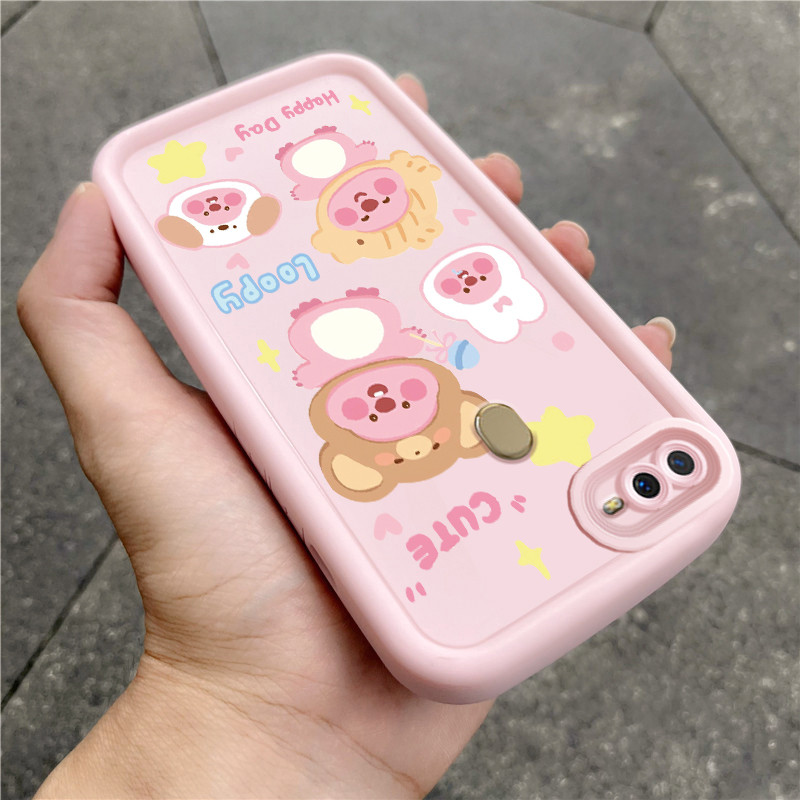เคสสำหรับ OPPO A7 A5s A12 A12S A11k เคสโทรศัพท์บีเวอร์สามสีซิลิโคนกันกระแทก