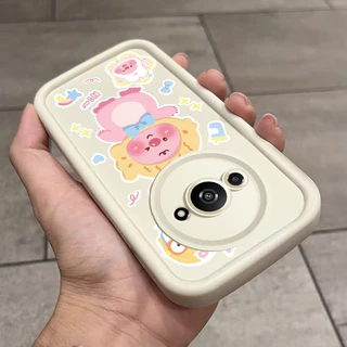 เคสสำหรับ Xiaomi Redmi A3 A3X POCO C61 เคสโทรศัพท์บีเวอร์สามสีซิลิโคนกันกระแทก