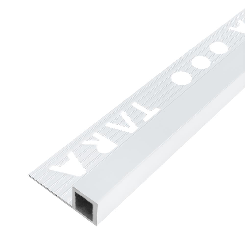 HomePro คิ้วอะลูมิเนียมแบบเหลี่ยม  9 มม. 2 ม. สีขาวด้าน แบรนด์ TARA