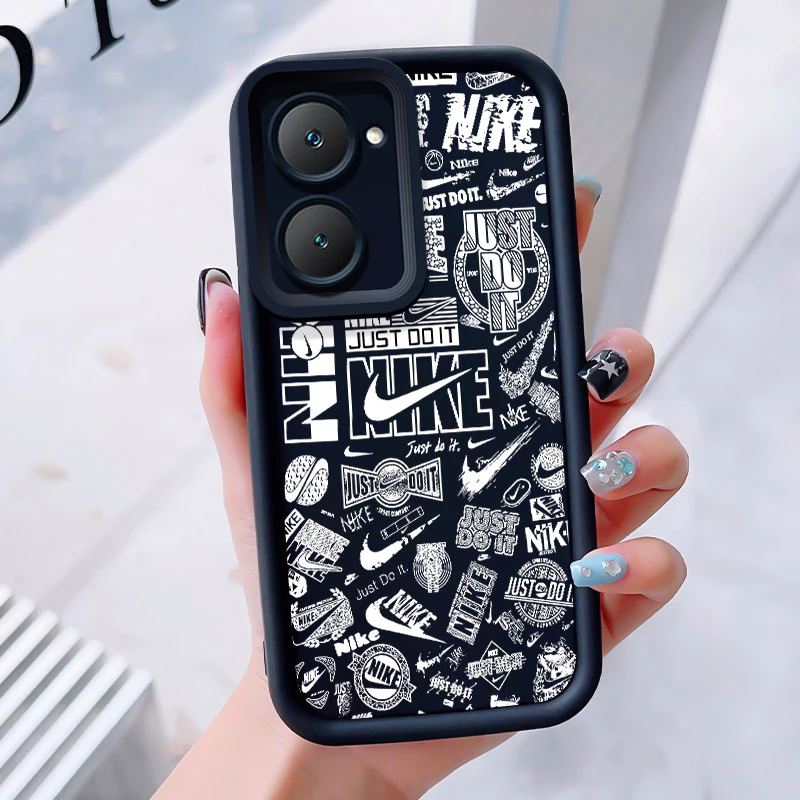 เคสสำหรับ VIVO Y03 Y03T Y18 Y18i Y18e Y18t Y18s Y28e 5G เคสโทรศัพท์แบรนด์อินเทรนด์ซิลิโคนกันกระแทก