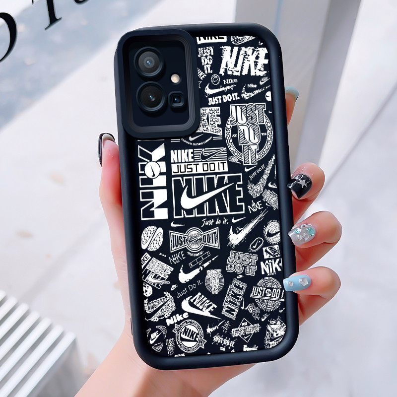 เคสสำหรับ VIVO Y75 Y55 5G Y55s Y33s Y33e Y30 5G Y52T T1 5G เคสโทรศัพท์แบรนด์อินเทรนด์ซิลิโคนกันกระแทก