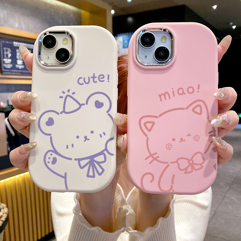 เคสสำหรับ Xiaomi Redmi A3 A3X POCO C61 เคสโทรศัพท์หมีแมวน่ารักกันกระแทก ราคา ถูกที่สุด ดีลบีเคเค แกลเลอรีภาพที่ 4