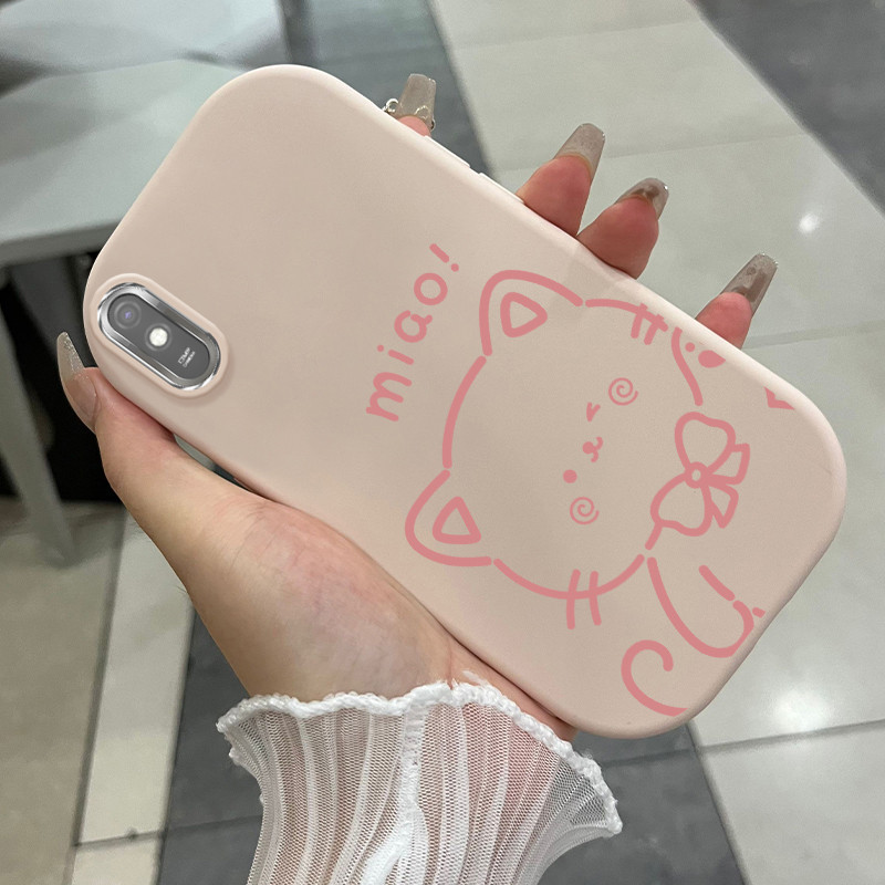 เคสสำหรับ Xiaomi Redmi 9A 9I เคสโทรศัพท์หมีแมวน่ารักกันกระแทก