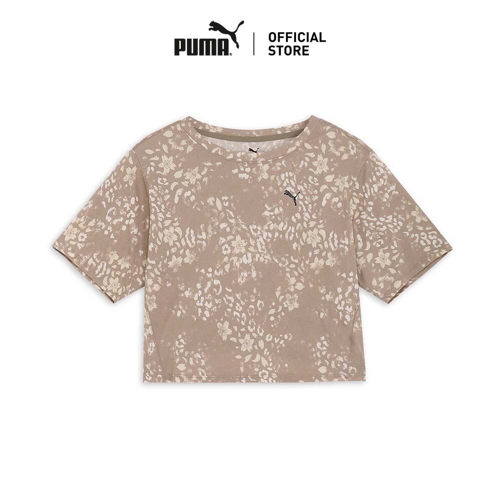 PUMA TRAINING - เสื้อยืดแขนสั้น Train Edge สำหรับผู้หญิง สีน้ำตาล - 52702183