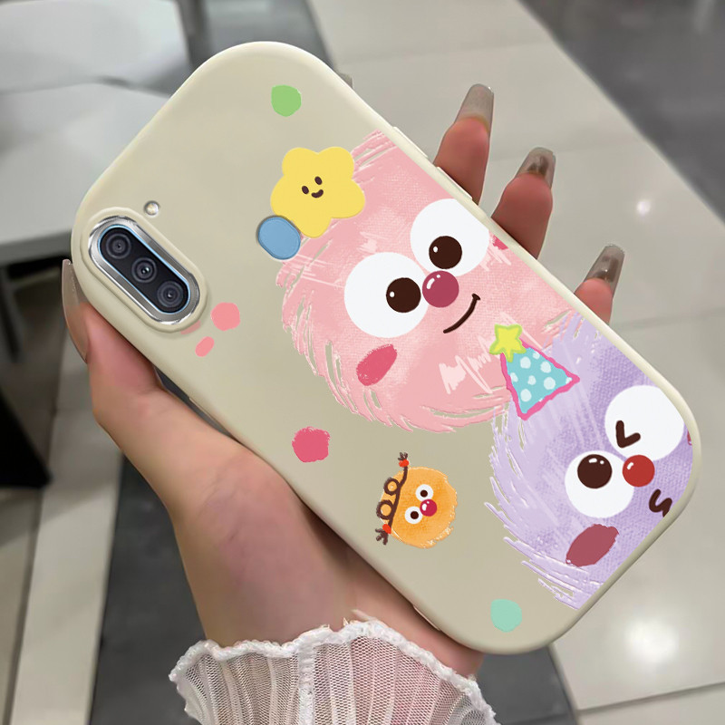 เคสสำหรับ Samsung Galaxy A11 M11 เคสโทรศัพท์สัตว์ประหลาดกันกระแทกกลมและอ้วน