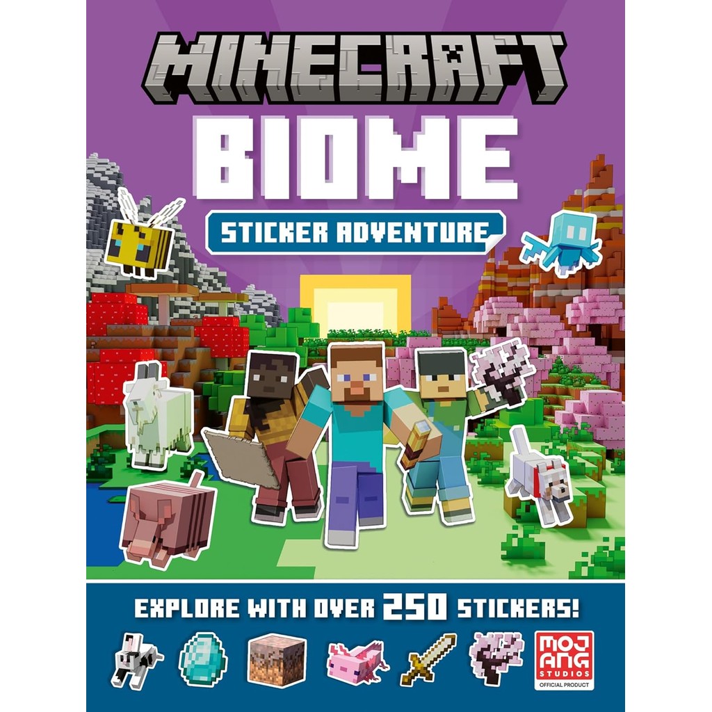 Asia Books หนังสือภาษาอังกฤษ MINECRAFT BIOME ADVENTURE STICKER BOOK