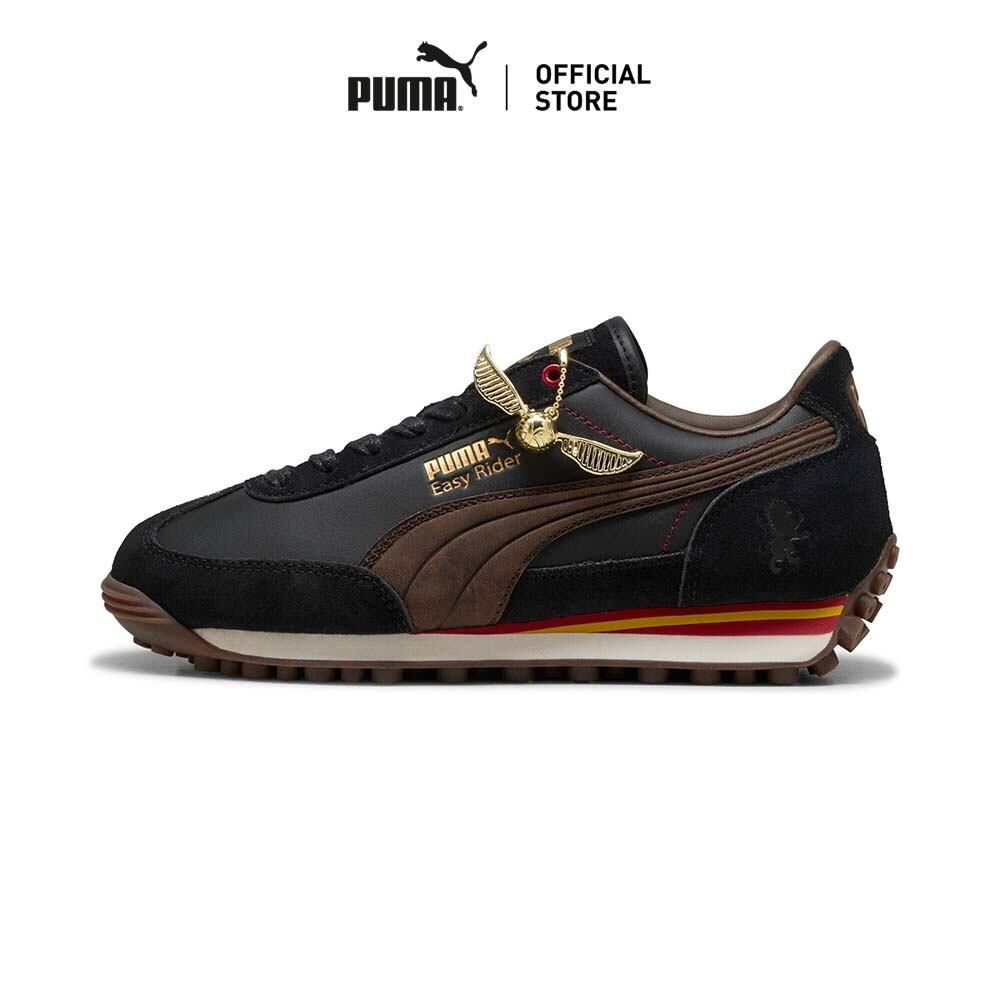 PUMA KIDS - รองเท้าผ้าใบเด็กโต PUMA HOOPS x HARRY POTTER™ Easy Rider สีดำ - 4014