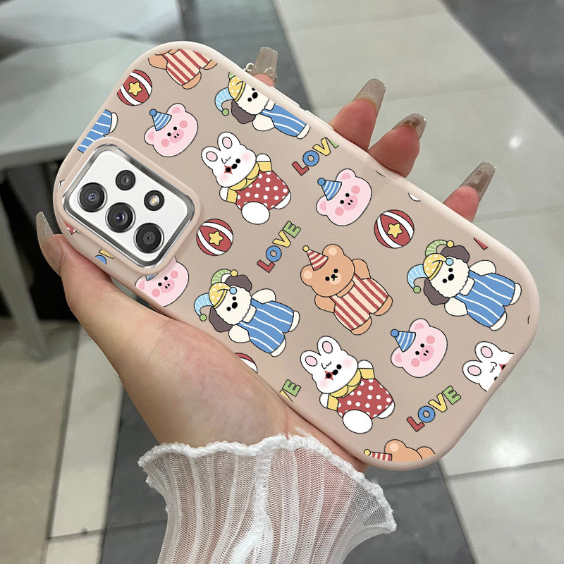 เคสสำหรับ Samsung A23 4G A23 5G A13 4G เคสโทรศัพท์สัตว์น่ารักกันกระแทกกลมและอ้วน - รูปที่ 2