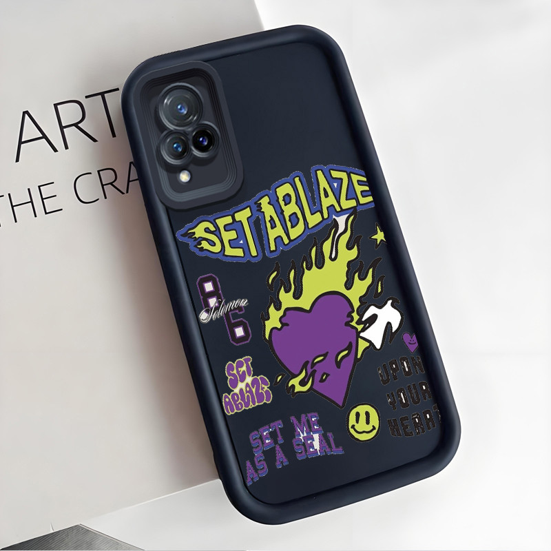 เคสสำหรับ VIVO V21 4G V21 5G เคสโทรศัพท์รัก