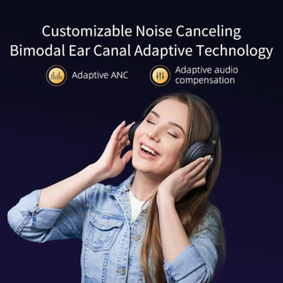 QCY H3 (ANC) Wireless Headphone หูฟังครอบหูไร้สาย เบสหนัก ตัดเสียงรบกวน ANC แบตฯ 60 ชม.