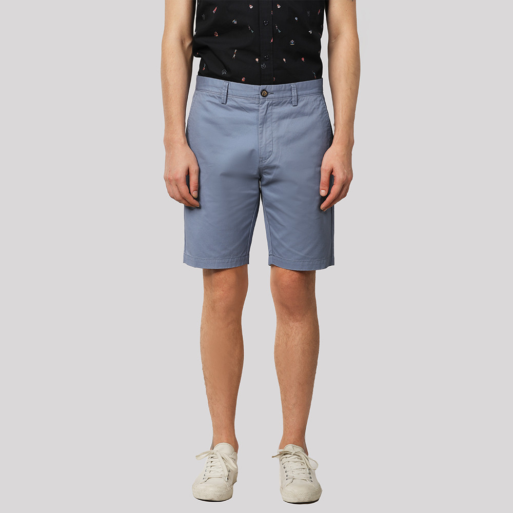 John Henry กางเกงผู้ชายขาสั้น ทรงเข้ารูป รุ่น JH F225MSHSM16 - สีฟ้า