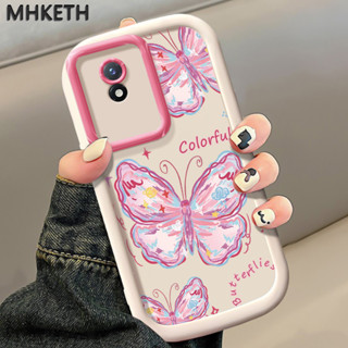 เคสสำหรับ VIVO Y02 Y02A Y02T Y11 2023 เคสโทรศัพท์ผีเสื้อสีแฟ…